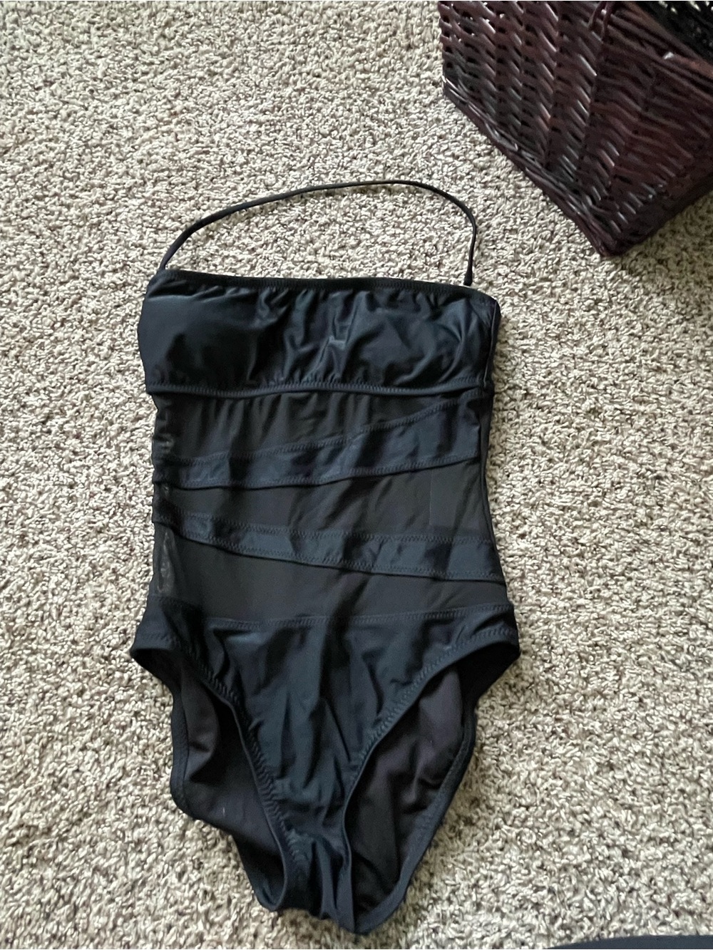 Women’s Mossimo supply co black mesh swimsuit